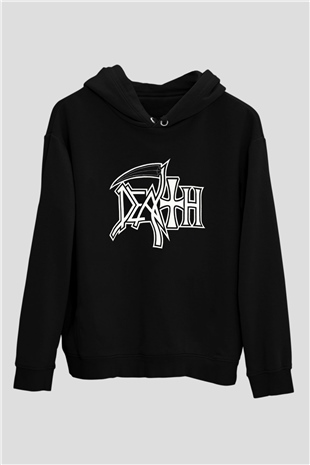Death Siyah Unisex Hoodie