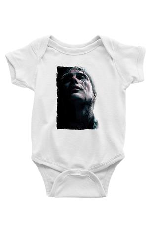 Death Stranding Baskılı Beyaz Unisex Bebek Body - Zıbın