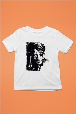 Death Stranding Baskılı Beyaz Unisex Beyaz Çocuk Tişört - Tshirt