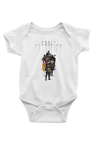 Death Stranding Baskılı Beyaz Unisex Bebek Body - Zıbın
