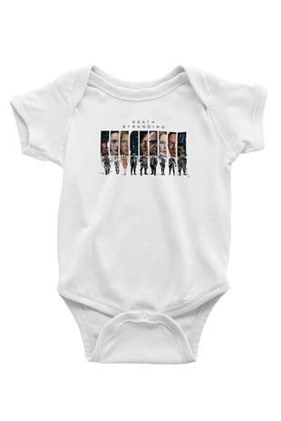 Death Stranding Baskılı Beyaz Unisex Bebek Body - Zıbın