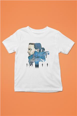 Death Stranding Baskılı Beyaz Unisex Beyaz Çocuk Tişört - Tshirt