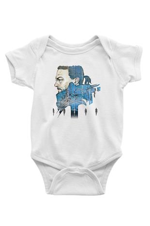 Death Stranding Baskılı Beyaz Unisex Bebek Body - Zıbın