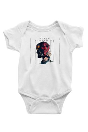 Death Stranding Baskılı Beyaz Unisex Bebek Body - Zıbın