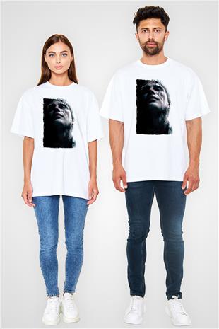 Death Stranding Baskılı Beyaz Unisex Oversize Tişört - Tshirt