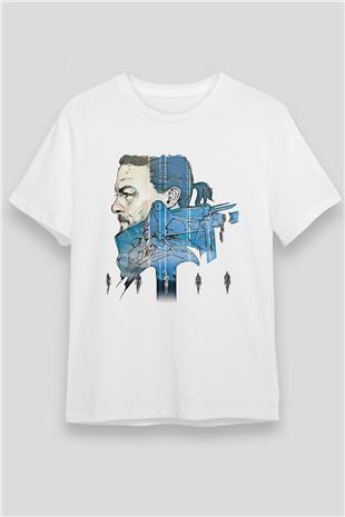 Death Stranding Baskılı Unisex Beyaz Tişört - Tshirt
