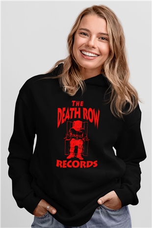 Deathrow Siyah Unisex Hoodie