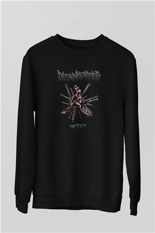 Decapitated Baskılı Unisex Siyah Sweatshirt