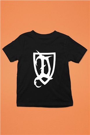 Deeds of Flesh Baskılı Unisex Siyah Çocuk Tişört - Tshirt