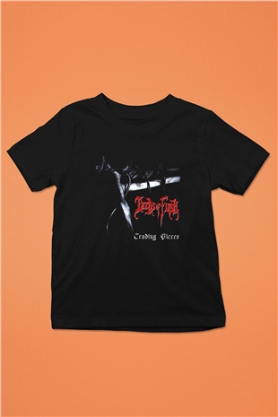 Deeds of Flesh Baskılı Unisex Siyah Çocuk Tişört - Tshirt