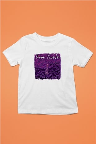 Deep Purple Baskılı Unisex Beyaz Çocuk Tişört