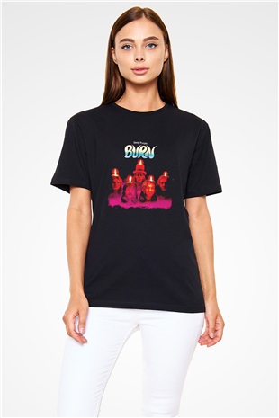 Deep Purple Baskılı Unisex Siyah Tişört