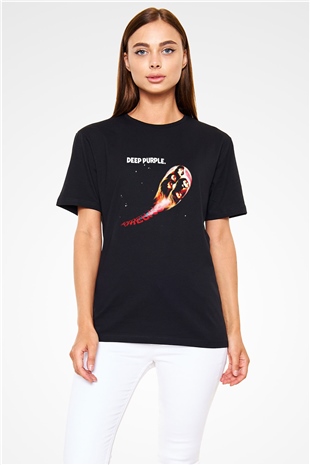 Deep Purple Baskılı Unisex Siyah Tişört