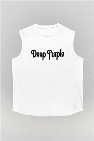 Deep Purple Beyaz Unisex Kolsuz Tişört