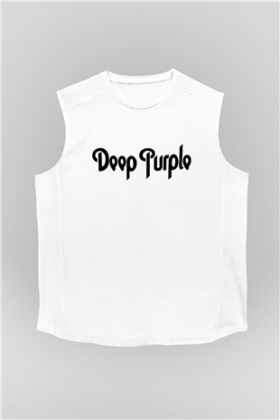 Deep Purple Beyaz Unisex Kolsuz Tişört