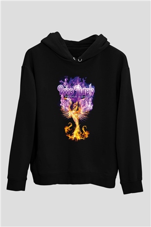 Deep Purple Siyah Unisex Hoodie