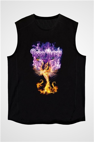 Deep Purple Siyah Unisex Kolsuz Tişört