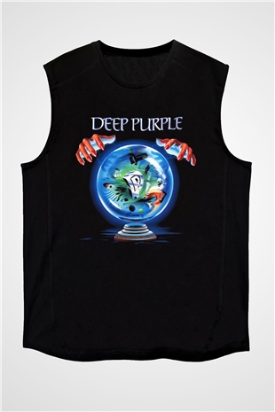 Deep Purple Siyah Unisex Kolsuz Tişört