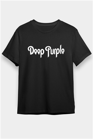 Deep Purple Siyah Unisex Tişört T-Shirt - TişörtFabrikası