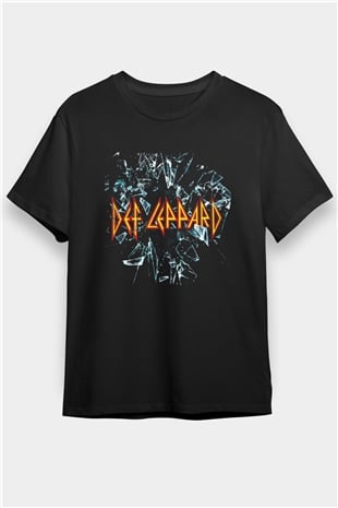 Def Leppard Siyah Unisex Tişört T-Shirt - TişörtFabrikası