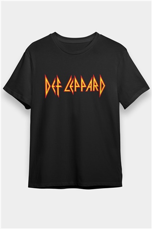 Def Leppard Siyah Unisex Tişört T-Shirt - TişörtFabrikası