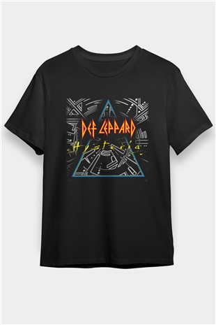 Def Leppard Siyah Unisex Tişört T-Shirt - TişörtFabrikası