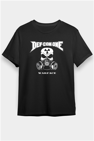 Def. Con. One Siyah Unisex Tişört T-Shirt - TişörtFabrikası