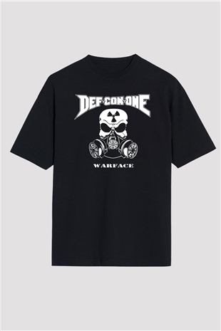 Def. Con. One Siyah Oversize Tişört Oversize T-shirt - TişörtFabrikası