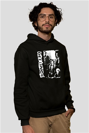 Defiance Siyah Unisex Hoodie