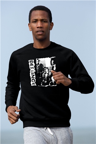 Defiance Siyah Unisex Sweatshirt