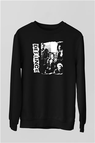 Defiance Siyah Unisex Sweatshirt