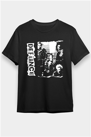 Defiance Siyah Unisex Tişört T-Shirt - TişörtFabrikası