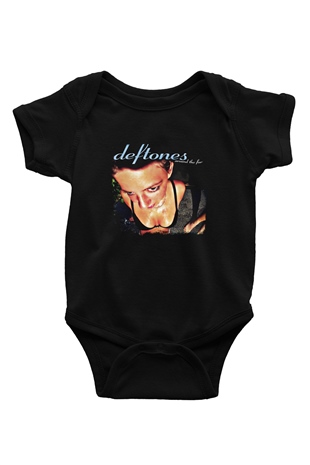 Deftones Baskılı Unisex Siyah Bebek Body - Zıbın