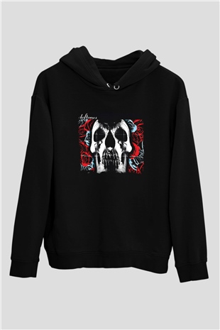 Deftones Baskılı Unisex Siyah Hoodie