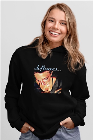 Deftones Baskılı Unisex Siyah Hoodie