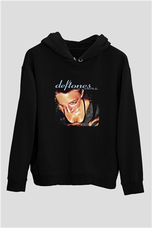 Deftones Baskılı Unisex Siyah Hoodie