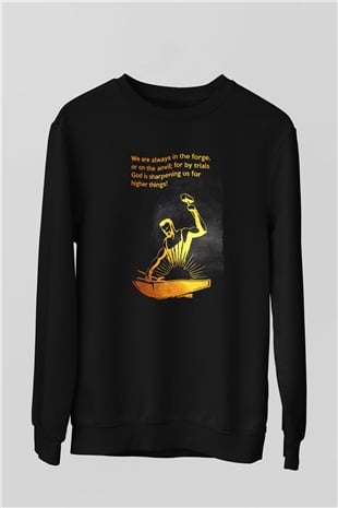 Demirci Siyah Unisex Sweatshirt
