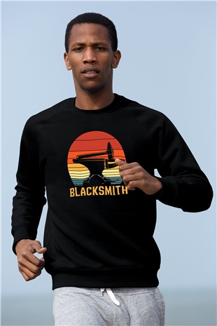 Demirci Siyah Unisex Sweatshirt