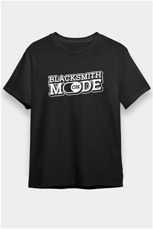 Demirci Siyah Unisex Tişört T-Shirt - TişörtFabrikası