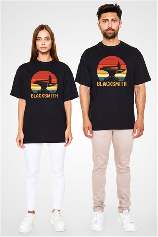 Demirci Siyah Oversize Tişört Oversize T-shirt - TişörtFabrikası