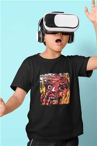Demolition Hammer Baskılı Unisex Siyah Çocuk Tişört