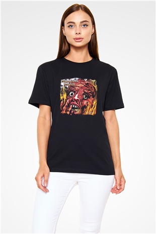 Demolition Hammer Baskılı Unisex Siyah Tişört