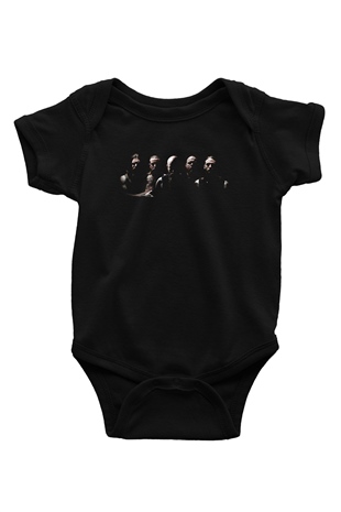 Demon Hunter Baskılı Unisex Siyah Bebek Body - Zıbın