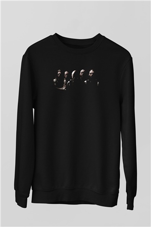 Demon Hunter Baskılı Unisex Siyah Sweatshirt