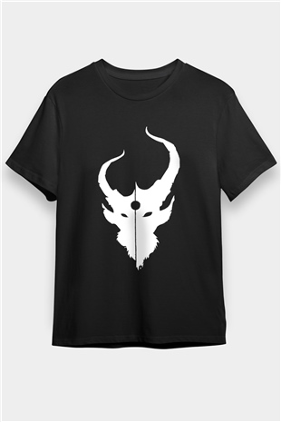 Demon Hunter Baskılı Unisex Siyah Tişört - Tshirt