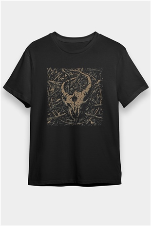 Demon Hunter Baskılı Unisex Siyah Tişört - Tshirt