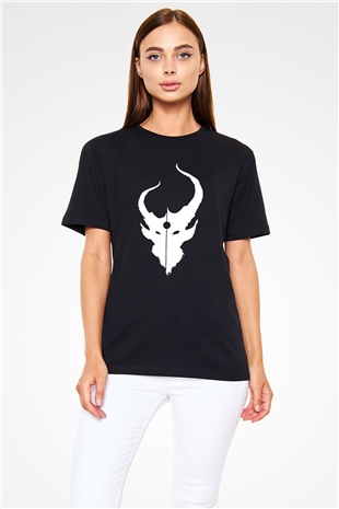 Demon Hunter Baskılı Unisex Siyah Tişört - Tshirt