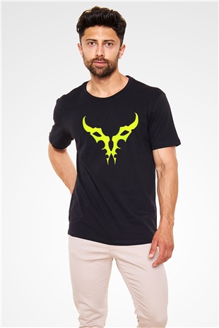 Demon Hunter Baskılı Unisex Siyah Tişört - Tshirt