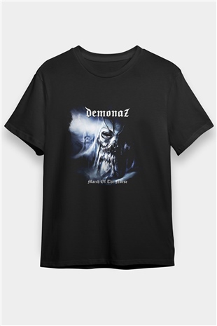 Demonaz Baskılı Unisex Siyah Tişört