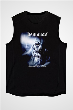 Demonaz Siyah Unisex Kolsuz Tişört